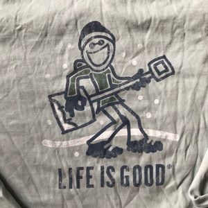 Life is good Men’s long sleeve t shirt!! Large!